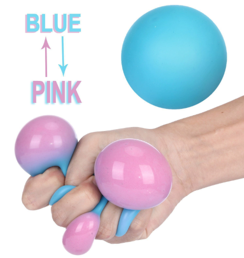 Color Changing Squishy Balls 4 Pack,TPR Temperature Stress Fidget Toys