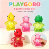 TPR Maltose Dinosaur Fidget Toy Set, Glitter Squeeze Toys for Rewards