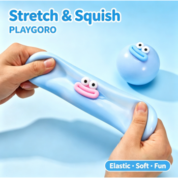 4Pcs Macaron Flour Squishy Balls, Cute Big Mouth Fidget Squeeze Toys