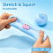 4Pcs Macaron Flour Squishy Balls, Cute Big Mouth Fidget Squeeze Toys
