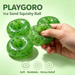 Kids Donut Slime Squishy Toys, 3 Pack Vaseline Filling Stress Toys