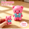 Bow Bear Flour Squishy, Cute Stress Relief Fidget Toy