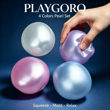 Shimmer Pearlescent Squishy Ball, Kids Party Favor Toy