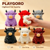 Yak Maltose Squishy, Cute Highland Cow Stress Relief Fidget Toys
