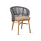 Modern Stackable Woven Rope Outdoor Hotel Dining Chair