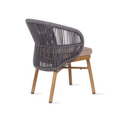 Modern Stackable Woven Rope Outdoor Hotel Dining Chair