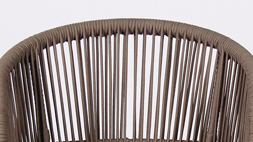 Nordic Rope Weaving Outdoor Hotel High Bar Chair