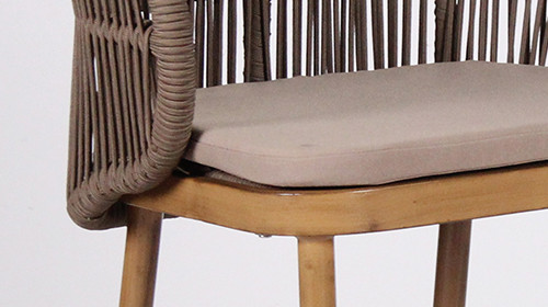 Nordic Rope Weaving Outdoor Hotel High Bar Chair