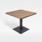 Teak Slatted Table Top Hotel Outdoor Coffee Table For Hospitality Venues