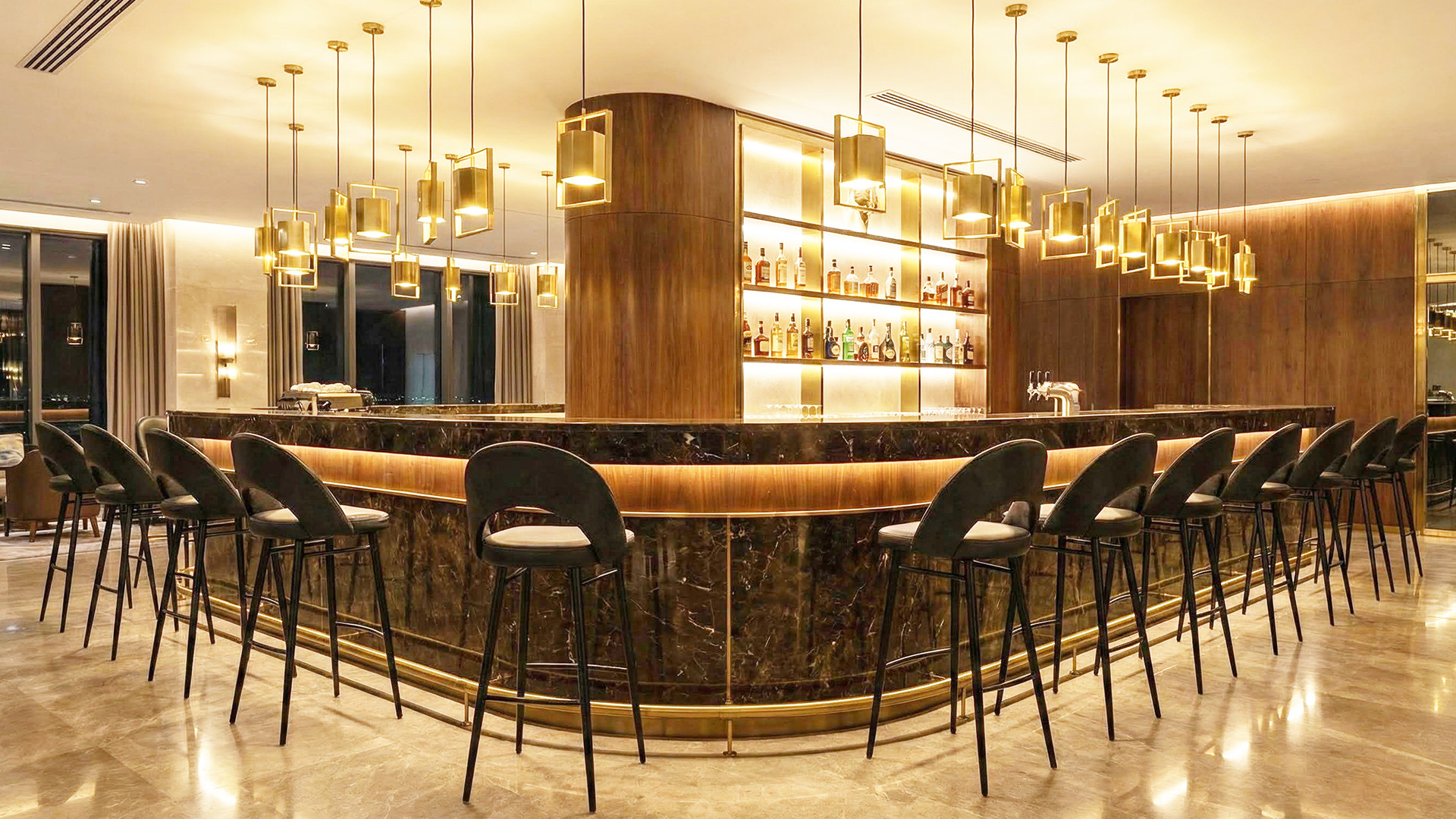 Faux Leather Bar Chair