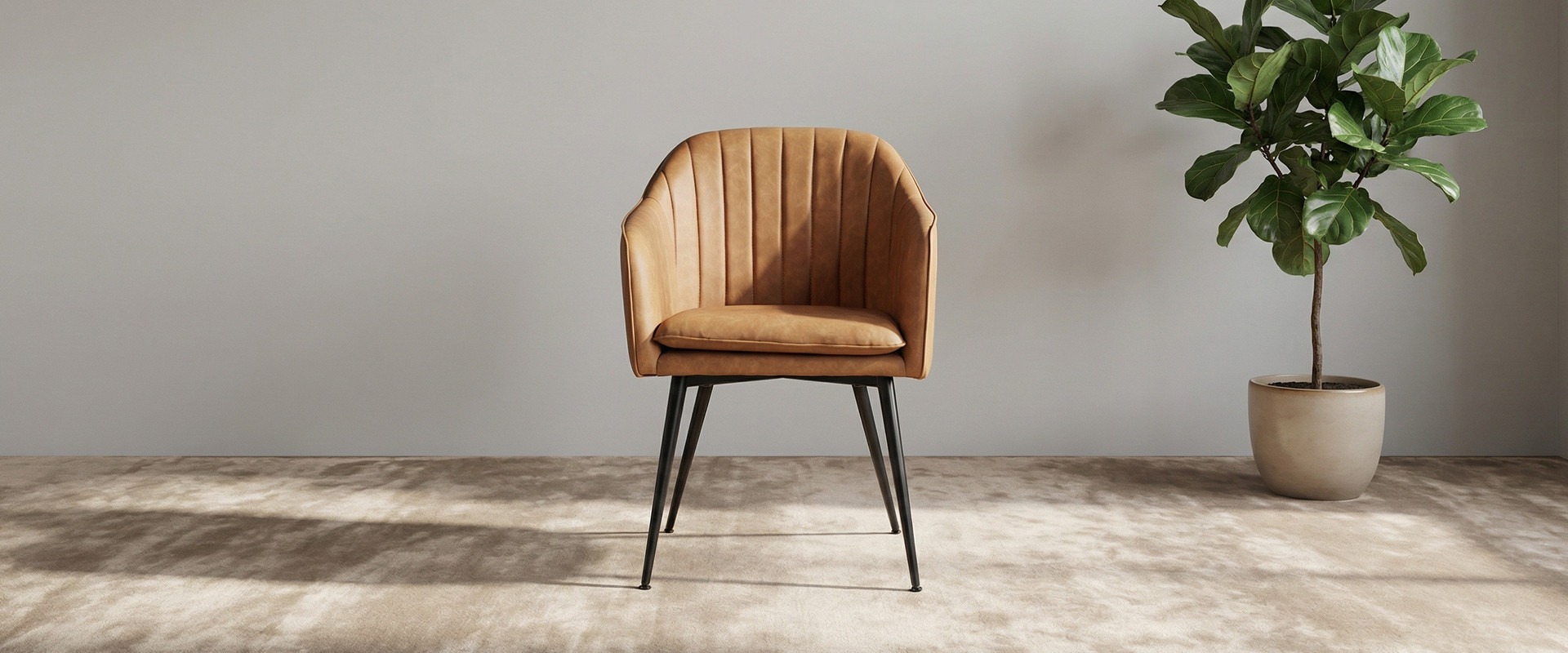 Luxury PU Leather Armchair