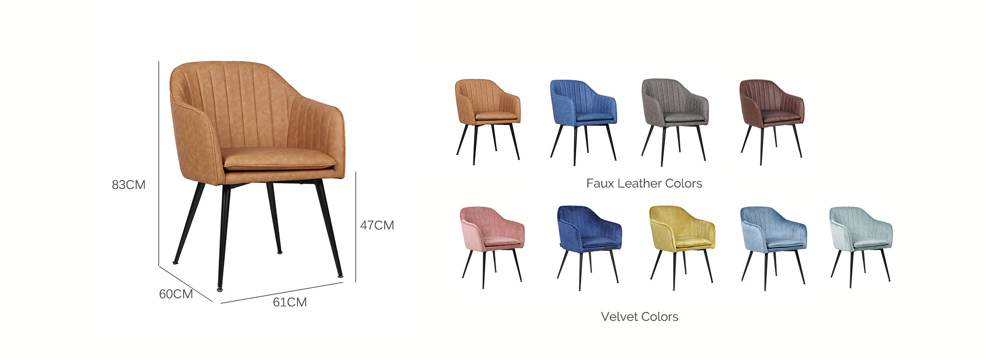Luxury PU Leather Armchair