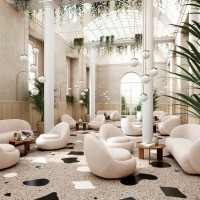 Contemporary Round Modular Sofa Set For Hotel Reception & Lounge