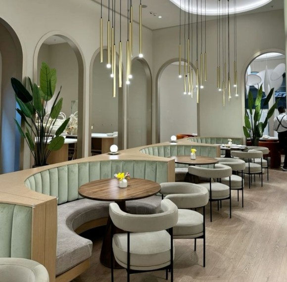 High-End Hotel Furniture Customizable Curved Booth Seating