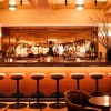 Modern Swivel Bar Stool With Footrest For Hotel Lobby & Bar Areas