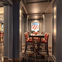 High-End Hotel Furniture Customizable Bar Table With Solid Wood Top