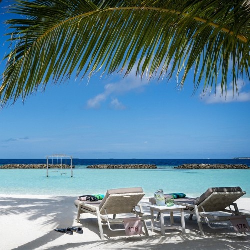 Weather-Resistant Outdoor Chaise Lounge With Cushion For Hotel Beach & Poolside