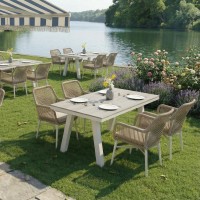 Customizable Outdoor Dining Table For Hotel Coastal Resorts
