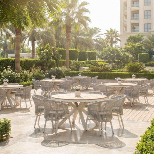 Customizable Outdoor Dining Table For Hotel Coastal Resorts