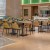 Minimalist Powder-Coated Table Base With Gold Accent For Hotel Tables