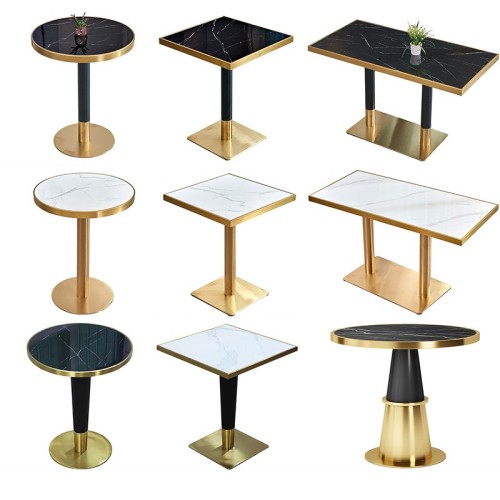 Customizable Table Top Wood Marble For Hotel Restaurant & Cafe Use