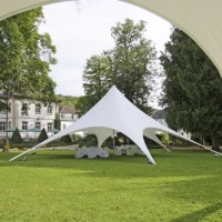 Star-Shaped Stretch Event Gazebo Tent With Waterproof Canopy For Hotel Garden Weddings