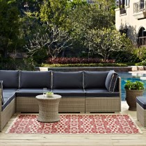 Waterproof Flatweave Outdoor Carpet with Stain-Resistant Surface for Commercial Hospitality Spaces