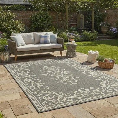 Waterproof Flatweave Outdoor Carpet With Stain-Resistant Surface For Commercial Hospitality Spaces