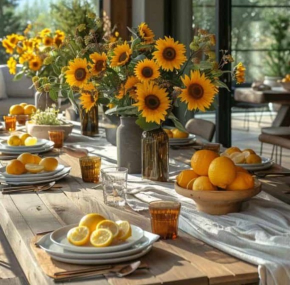 Bohemian Peach & Blush Floral Table Decor With Terracotta Vases For Hotel Tables