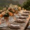 Bohemian Peach & Blush Floral Table Decor  with Terracotta Vases for Hotel Tables