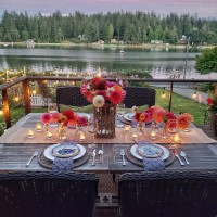 Bohemian Peach & Blush Floral Table Decor With Terracotta Vases For Hotel Tables