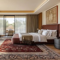 Vintage-Inspired Persian Rug For Modern Hotel Room & Lounge Lobbies Areas
