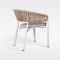 Luxury Woven Rope Premium Hotel Outdoor Patio Dining Chair With Cushion