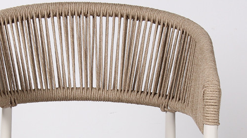 Luxury Woven Rope Premium Hotel Outdoor Patio Dining Chair