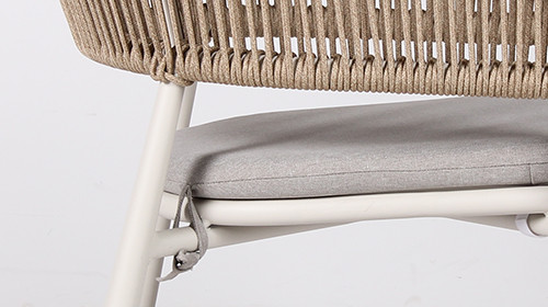 Luxury Woven Rope Premium Hotel Outdoor Patio Dining Chair