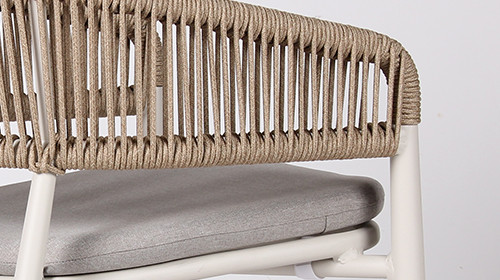 Luxury Woven Rope Premium Hotel Outdoor Patio Dining Chair