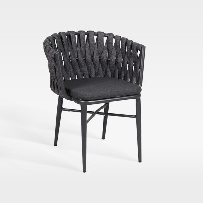 Commercial Grade Hotel Outdoor Braided Rope Chair With Famous Design