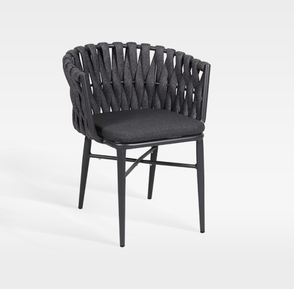 Commercial Grade Hotel Outdoor Braided Rope Chair With Famous Design