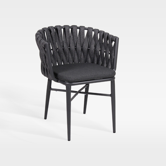 Commercial Grade Hotel Outdoor Braided Rope Chair With Famous Design