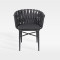 Commercial Grade Hotel Outdoor Braided Rope Chair With Famous Design