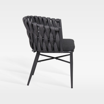 Commercial Grade Hotel Outdoor Braided Rope Chair With Famous Design