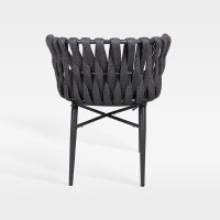 Commercial Grade Hotel Outdoor Braided Rope Chair With Famous Design