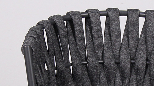 Commercial Grade Hotel Outdoor Braided Rope Chair