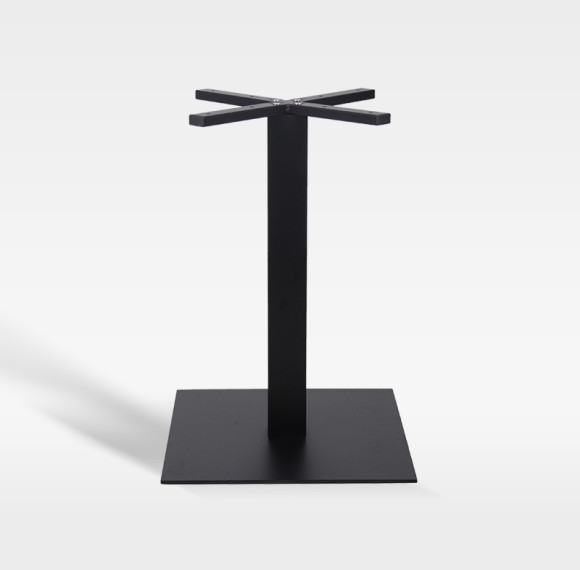 Hotel Restaurant Cafe Black Cross Bracket Thick Metal Table Base