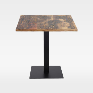 Hotel Restaurant Cafe Black Cross Bracket Thick Metal Table Base