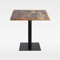 Hotel Restaurant Cafe Black Cross Bracket Thick Metal Table Base