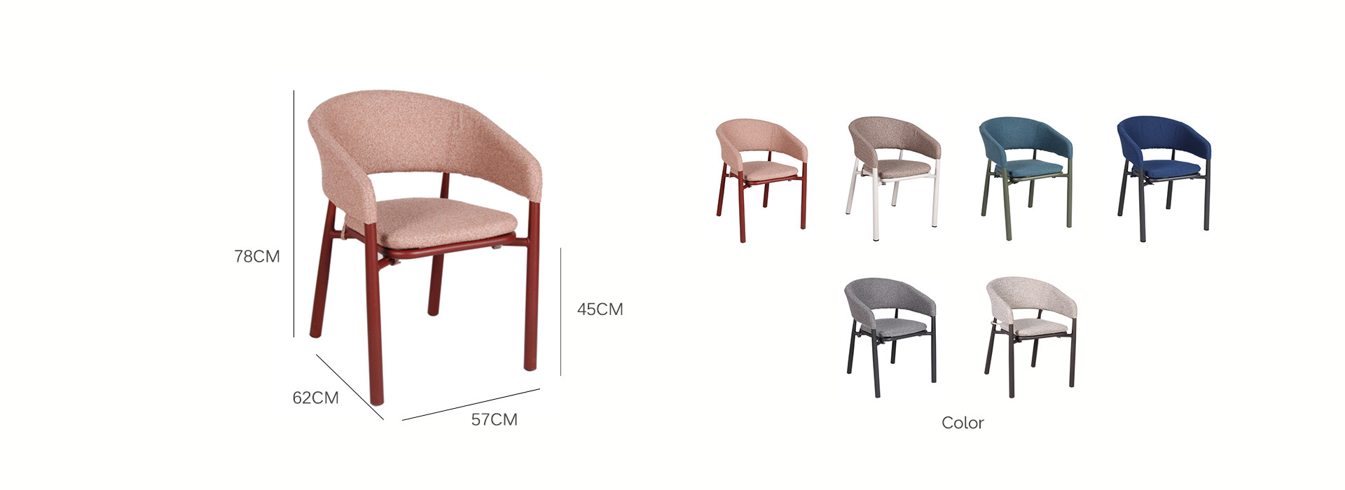 Hotel Waterproof Fabric Upholstered Chair