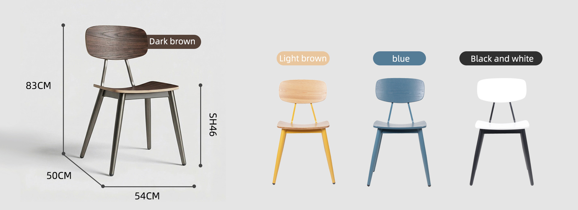 Walnut Plyood Commercial Hotel Dining Chair