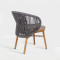 Modern Stackable Woven Rope Outdoor Hotel Dining Chair