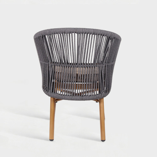 Modern Stackable Woven Rope Outdoor Hotel Dining Chair